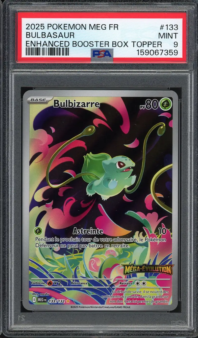 PSA 9 Bulbizarre Stamp