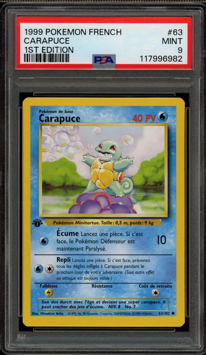 PSA 9 Carapuce