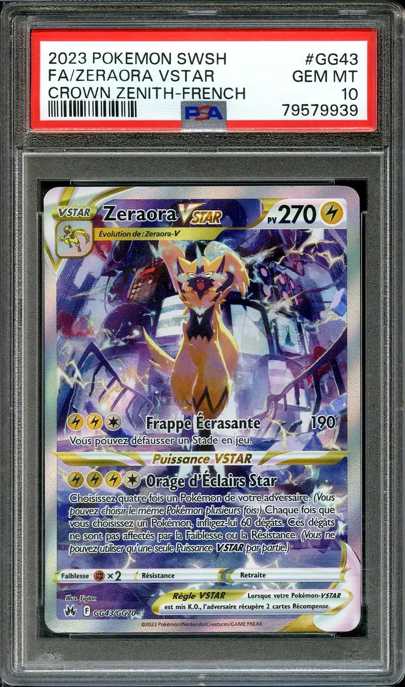 PSA 10 Zeraora VStar