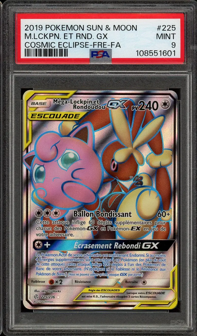 PSA 9 Méga-Lockpin et Rondoudou Gx