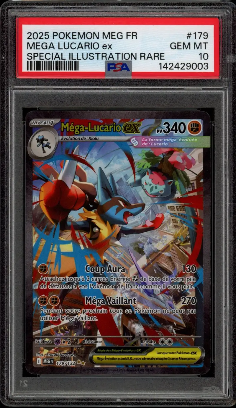 PSA 10 Méga-Lucario Ex