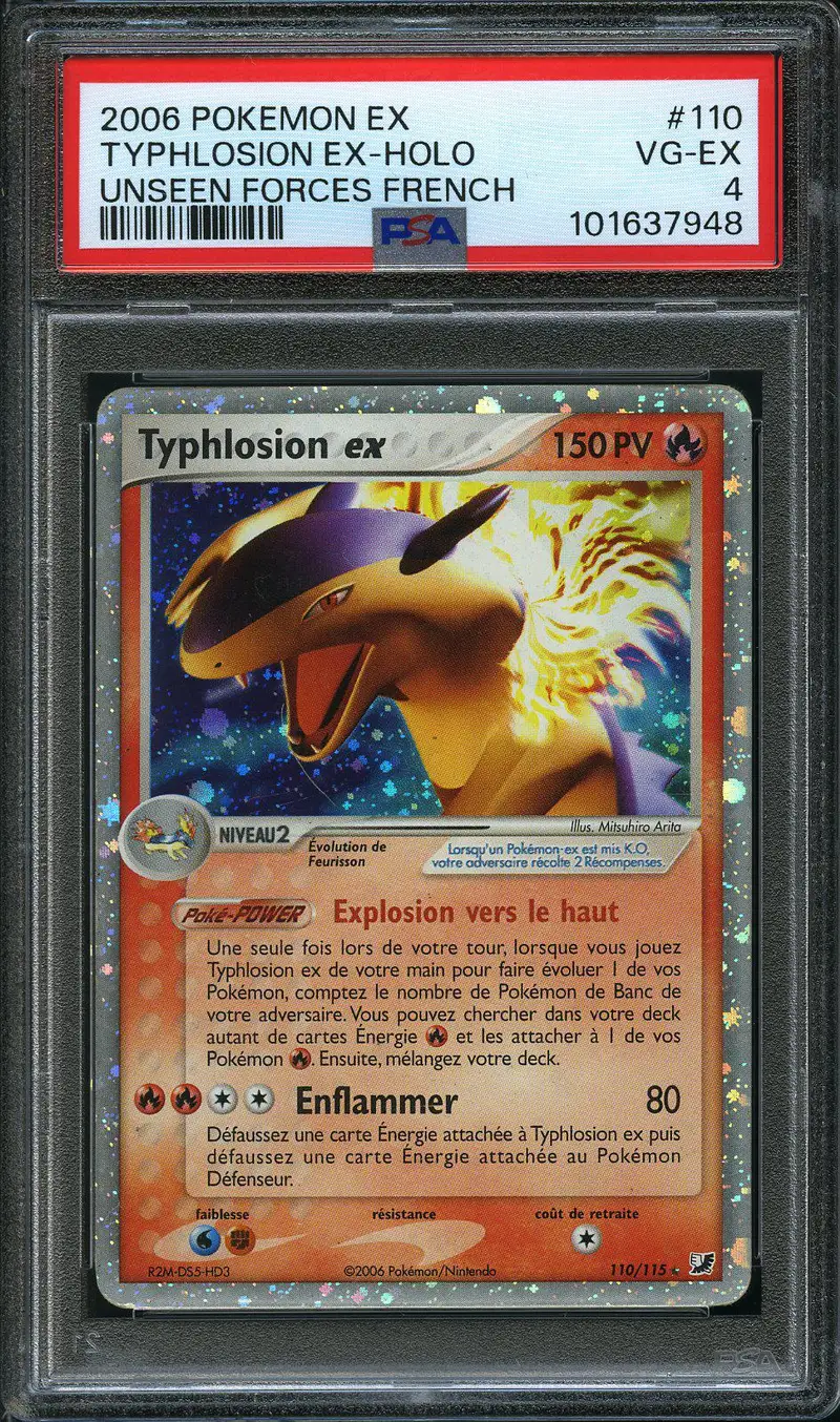 PSA 4 Typhlosion Ex
