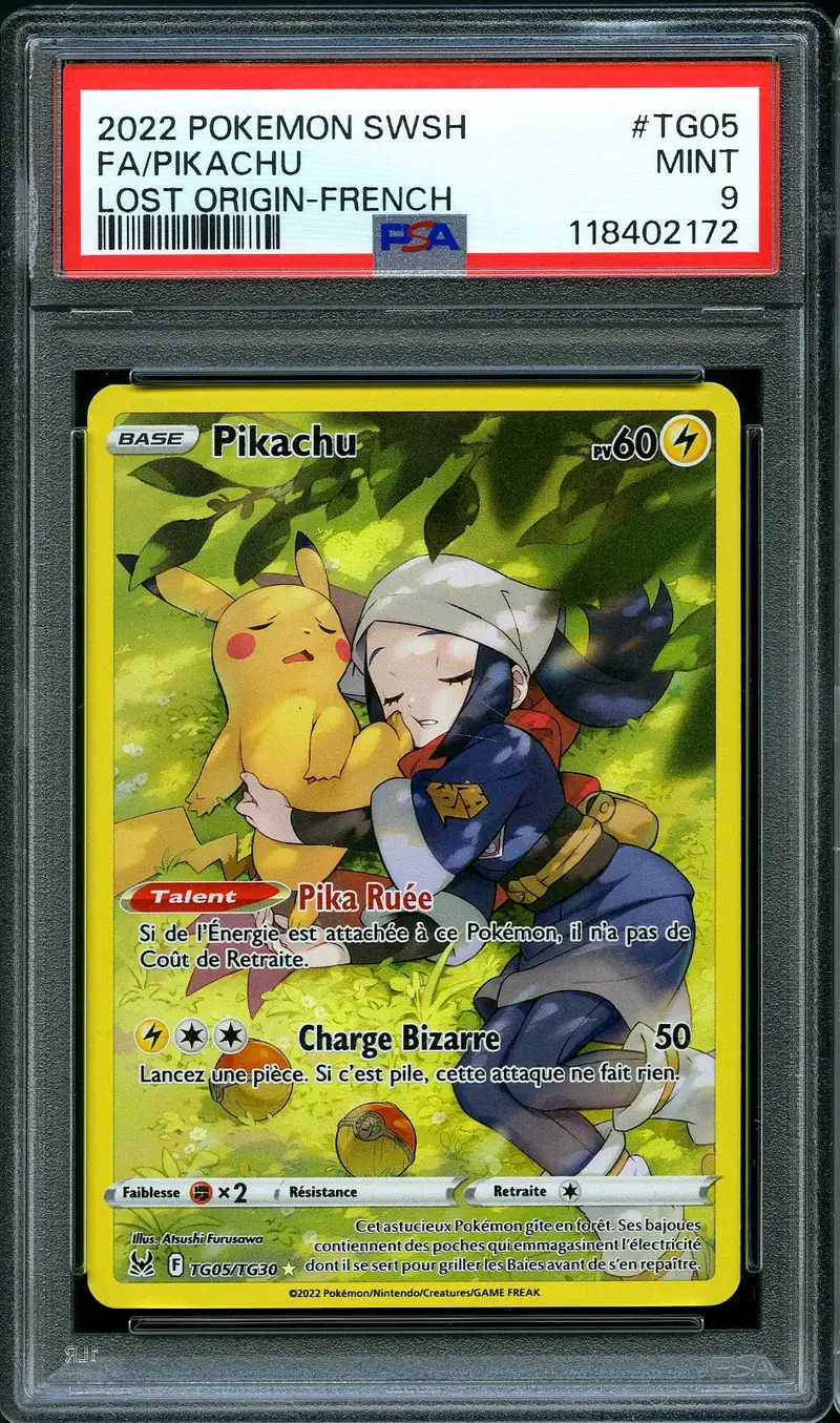 PSA 9 Pikachu