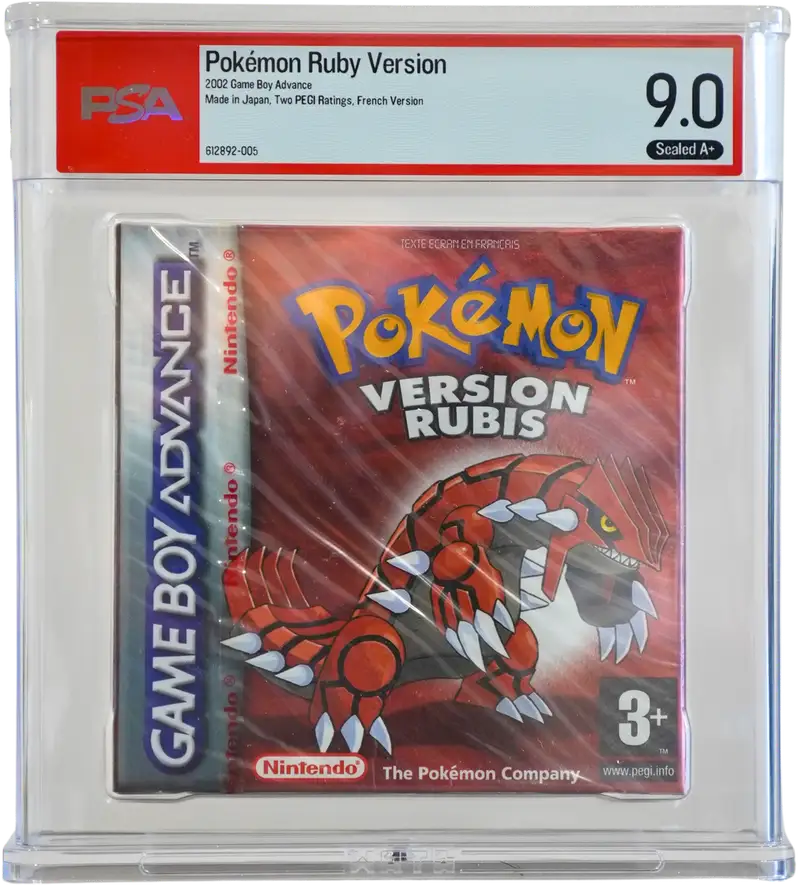 PSA 9.0 Pokémon Version Rubis