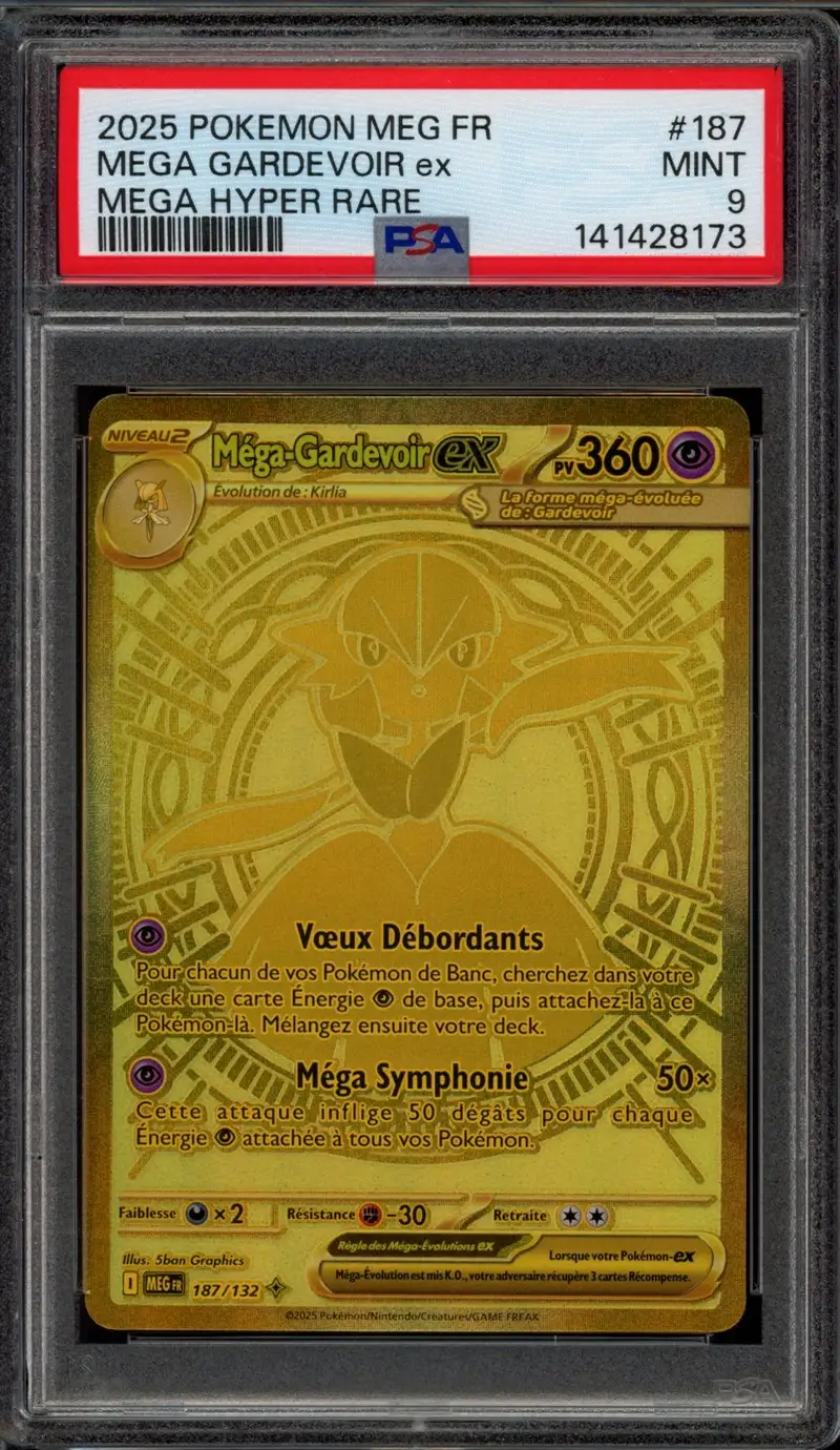 PSA 9 Méga-Gardevoir Ex Gold