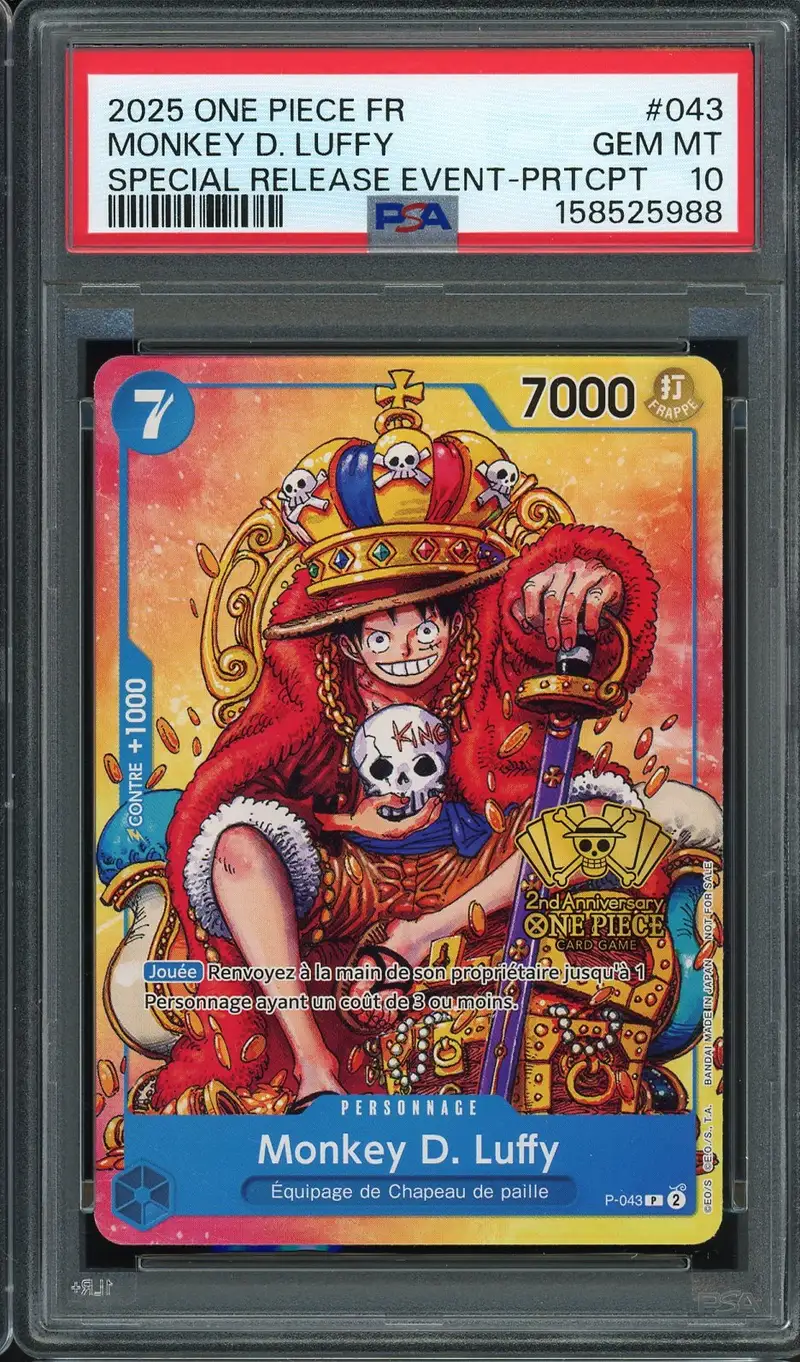 PSA 10 Monkey D. Luffy