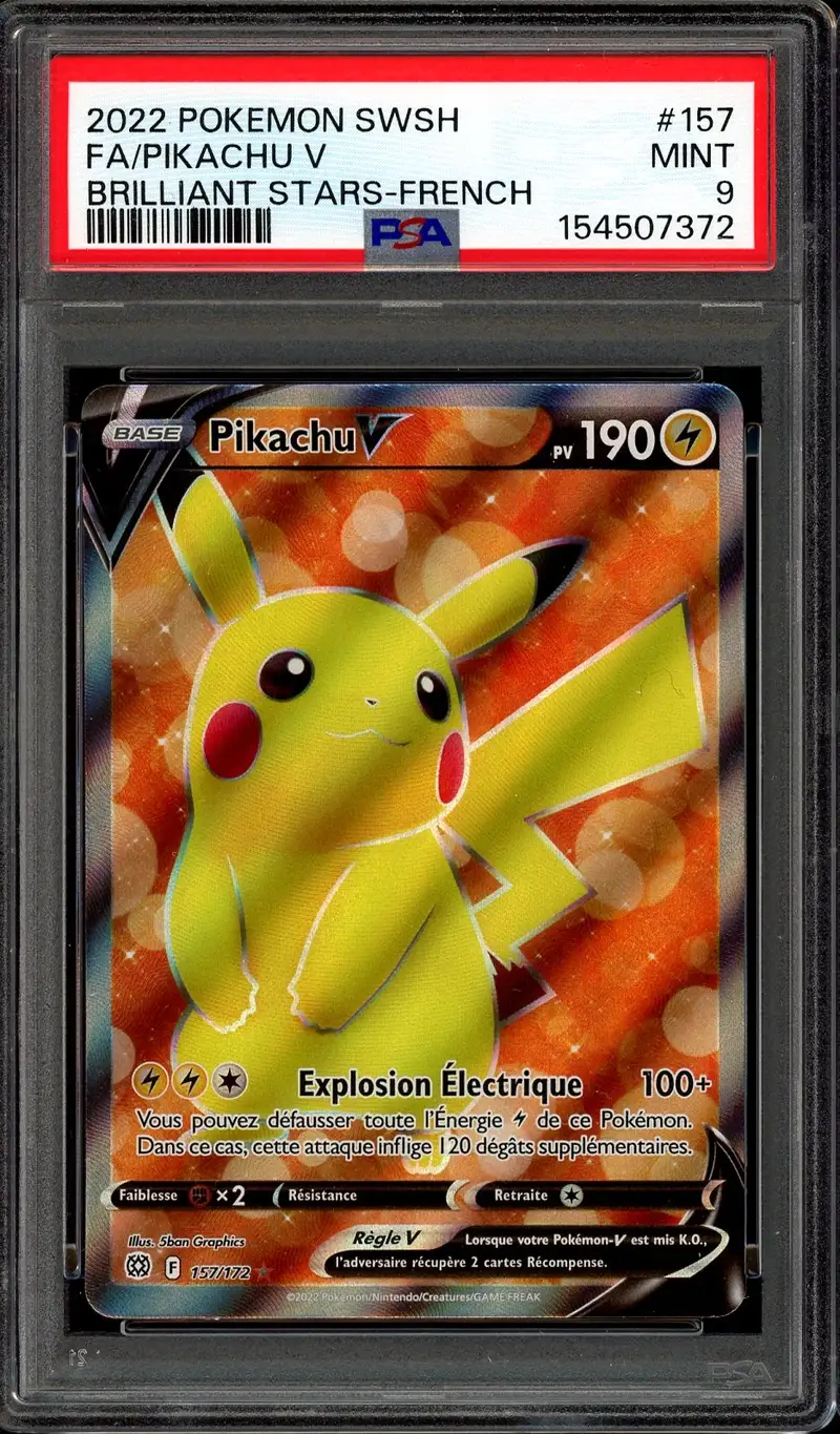 PSA 9 Pikachu V
