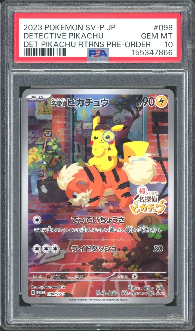 PSA 10 Detective Pikachu