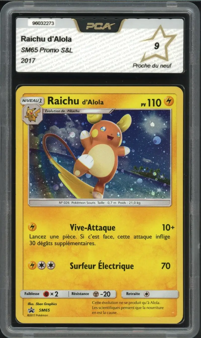 PCA 9 Raichu d'Alola Holo