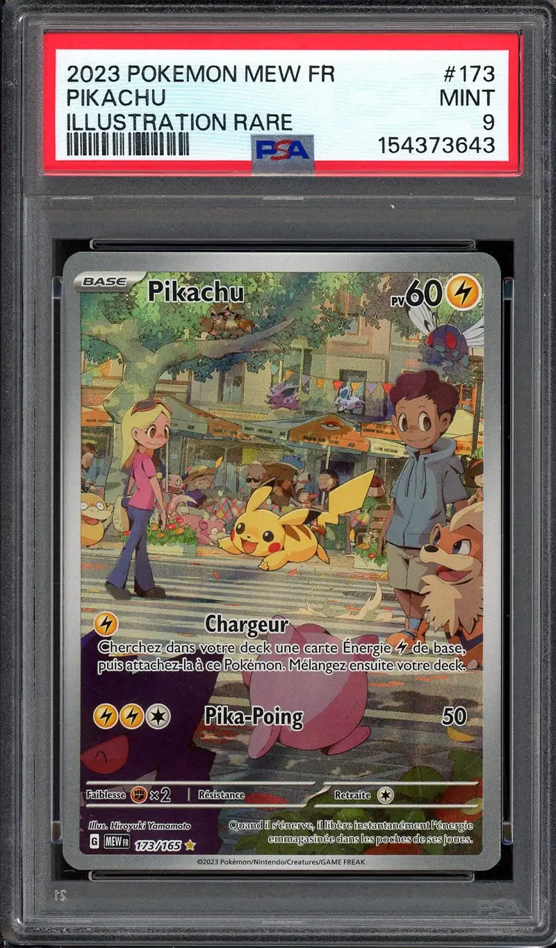PSA 9 Pikachu
