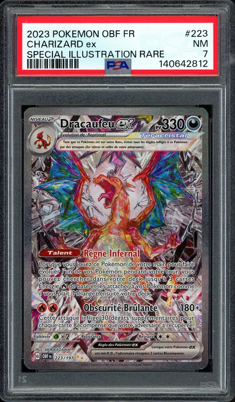 PSA 7 Dracaufeu Ex