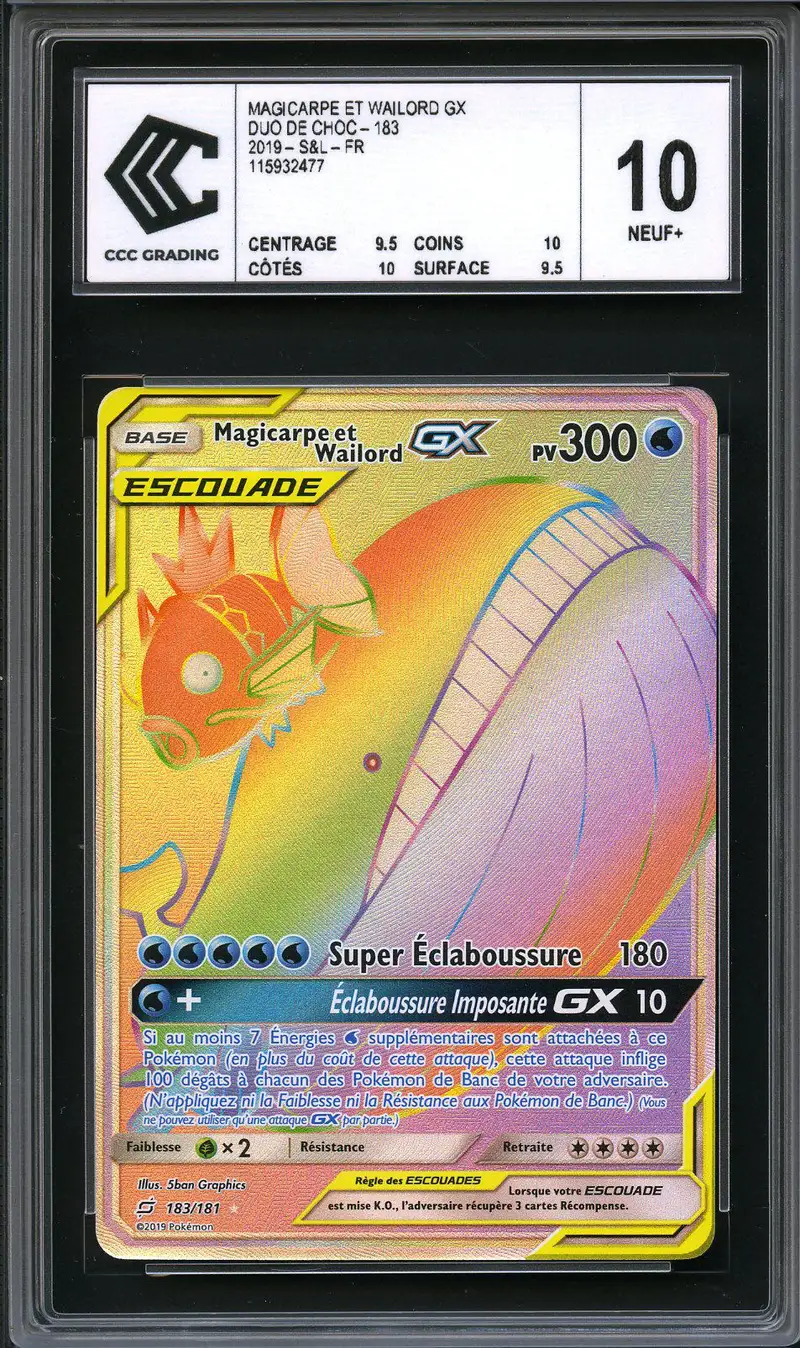 CCC 10 Magicarpe & Wailord Gx Rainbow