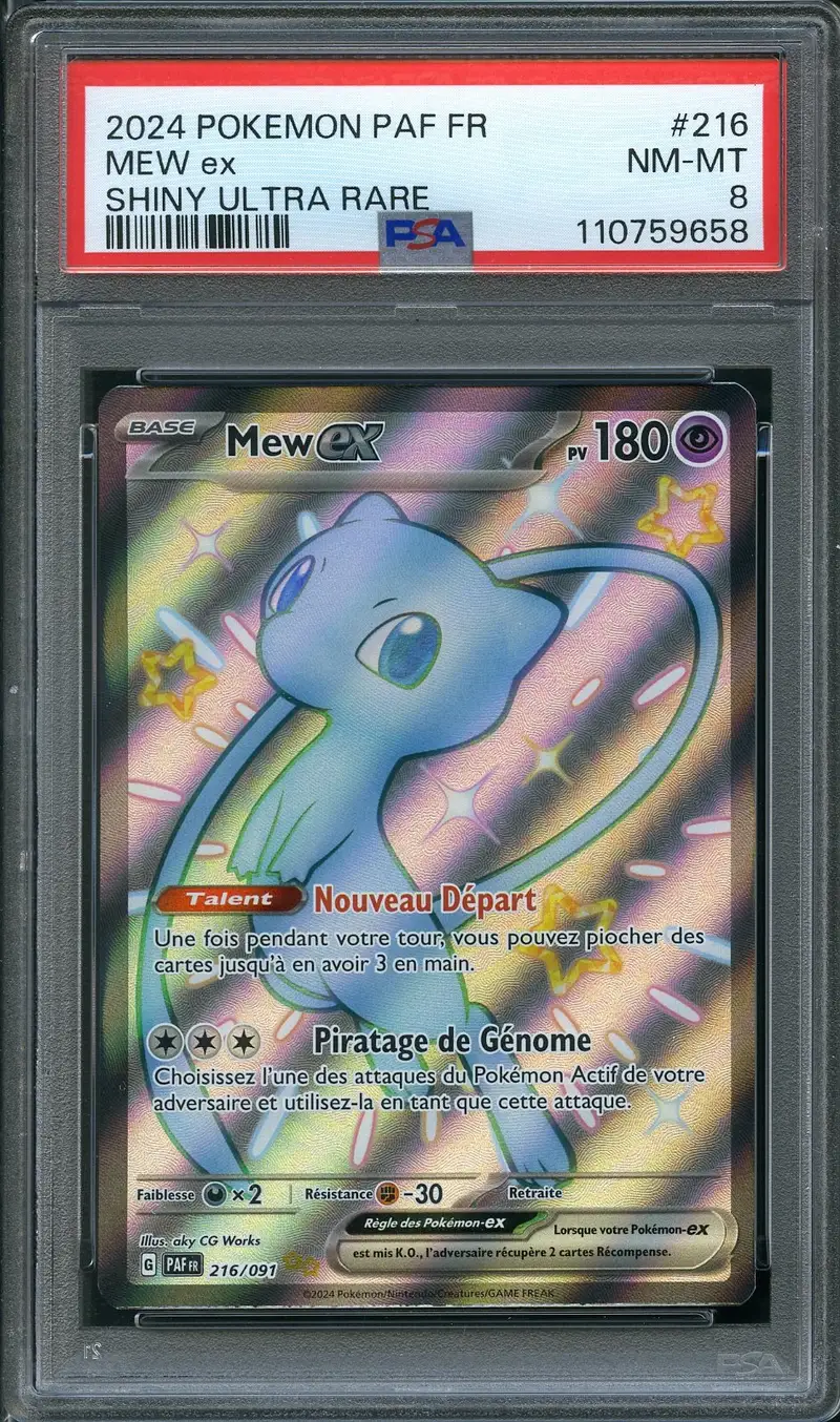 PSA 8 Mew Ex Shiny