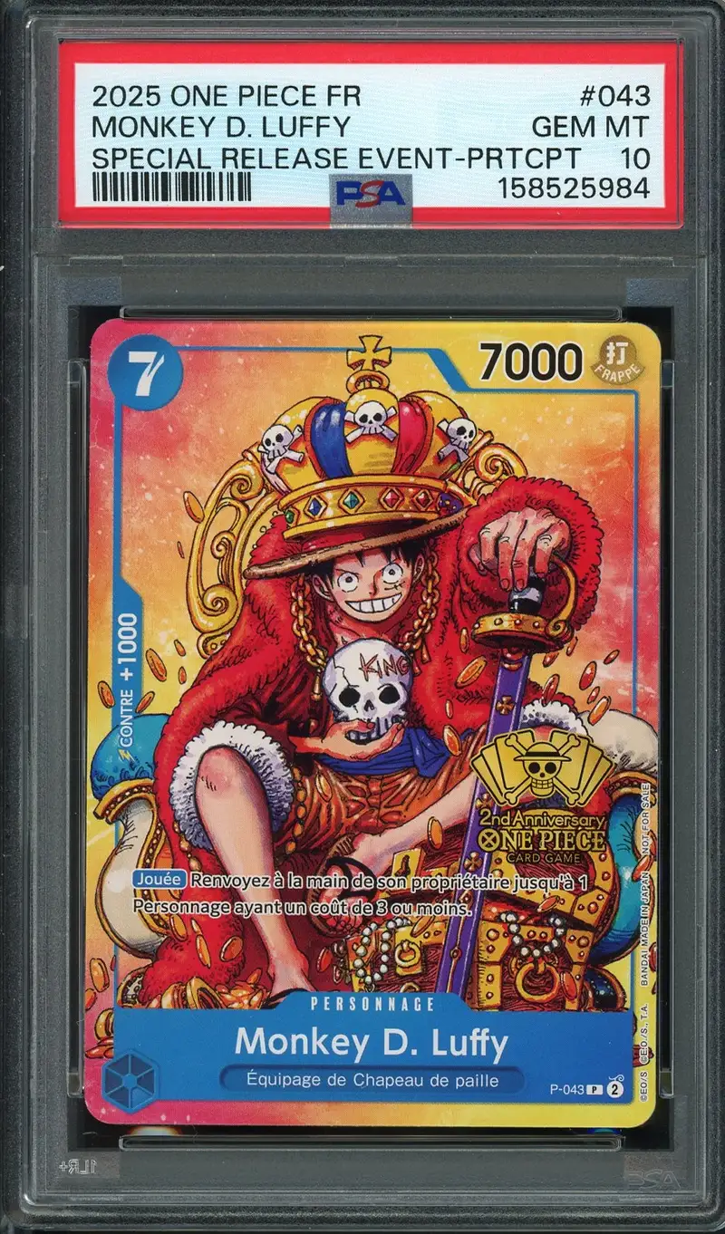 PSA 10 Monkey D. Luffy