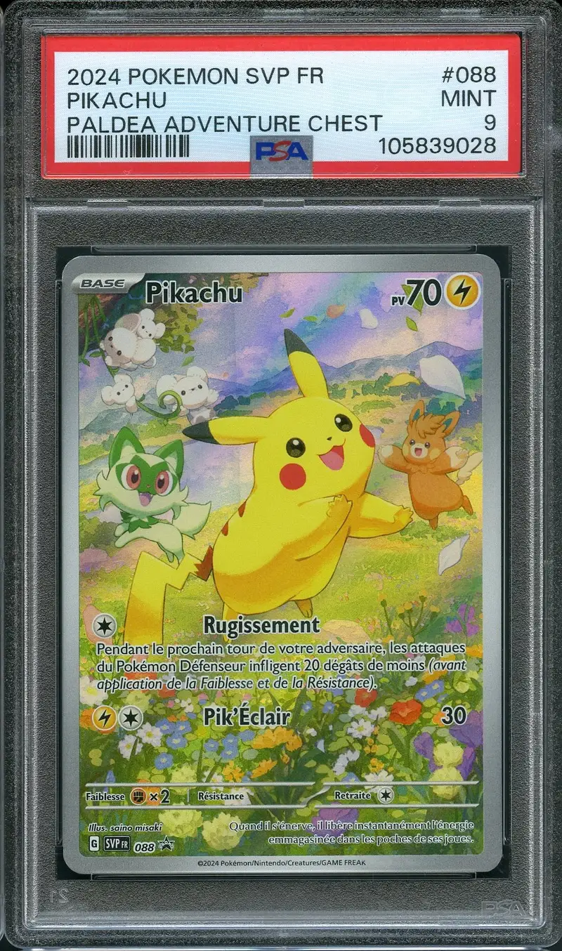 PSA 9 Pikachu