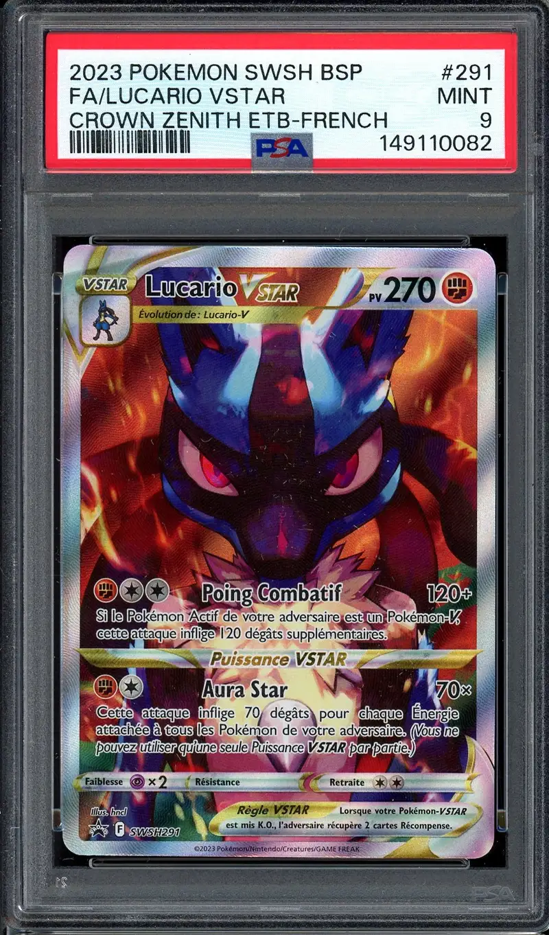 PSA 9 Lucario VStar