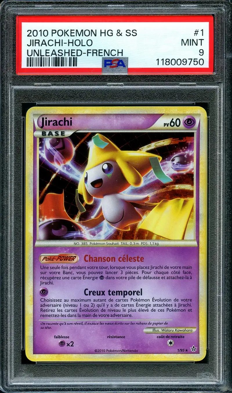 jirachi pokemon card holographic 2018 Japanese Sun & Moon Dark Order Holo #34 CGC 10 GEM MINT on Fanatics Collect done to this Pokmon during your opponents next turn Pokemon Jirachi Deoxys Card Holo