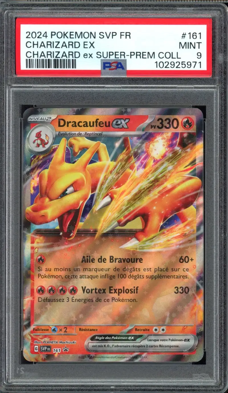 PSA 9 Dracaufeu Ex