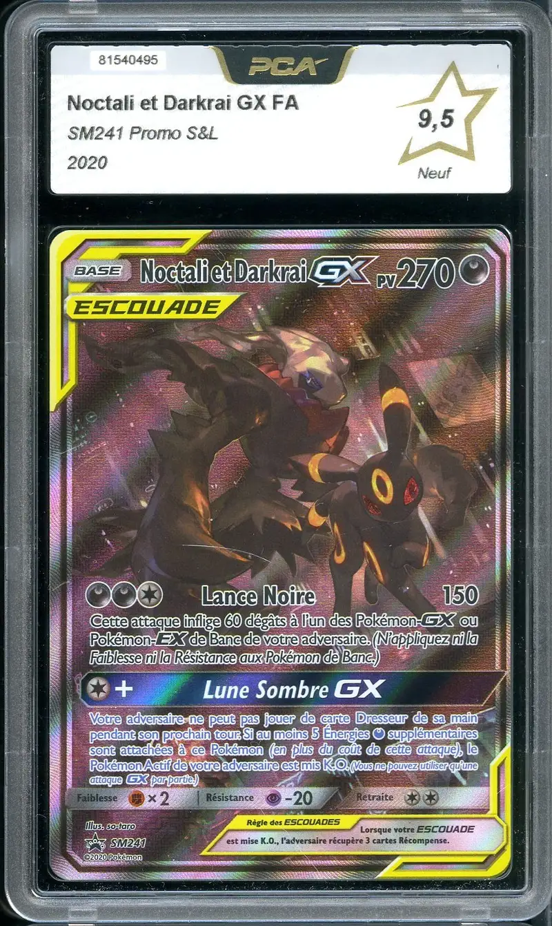 PCA 9.5 Noctali et Darkrai Gx