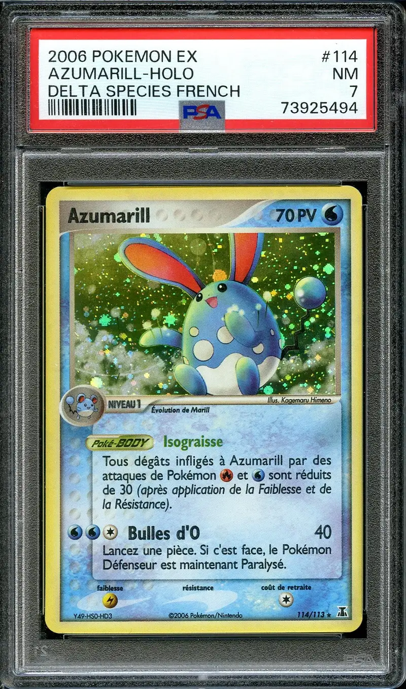 PSA 7 Azumarill Holo