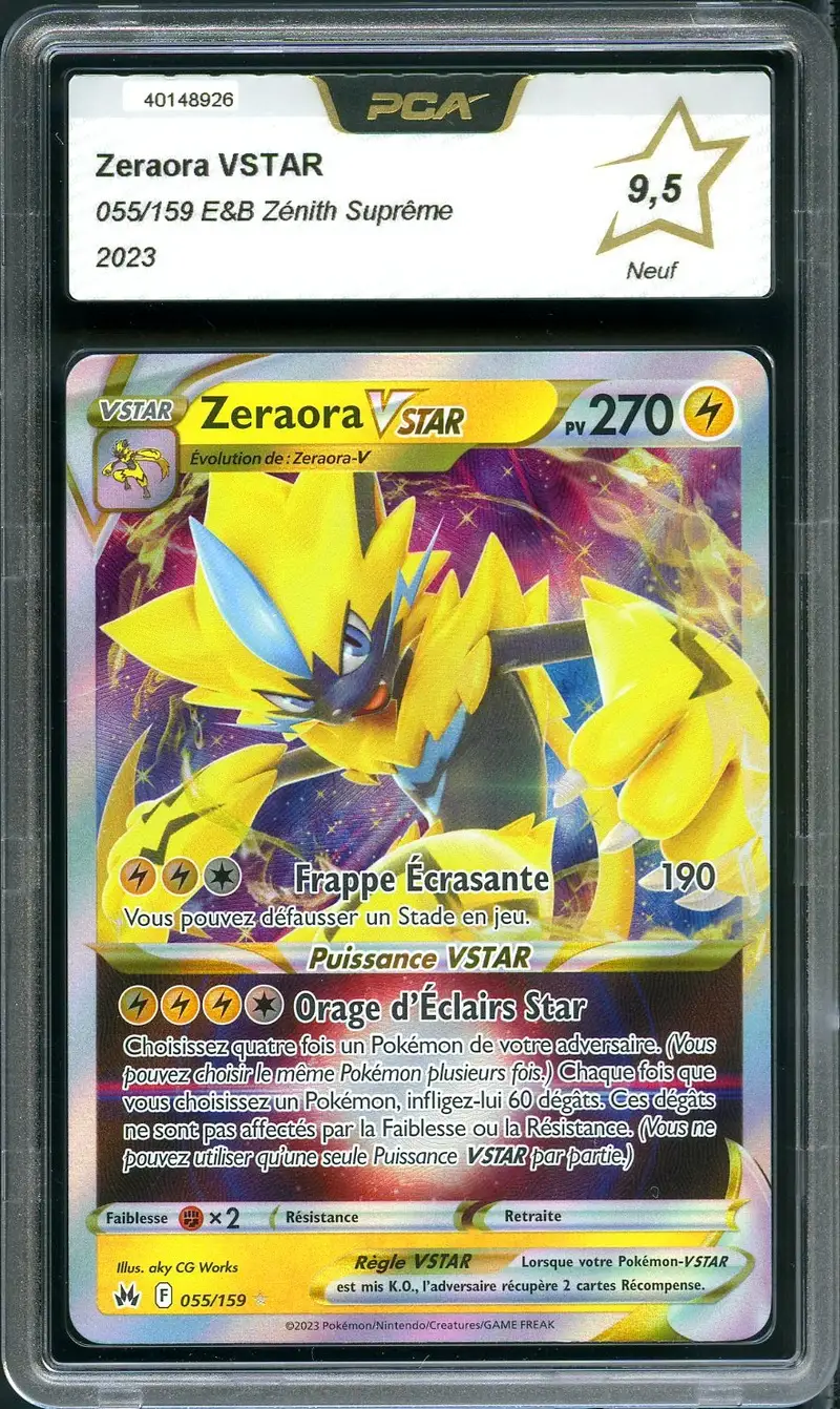 PSA 9 Zeraora VStar