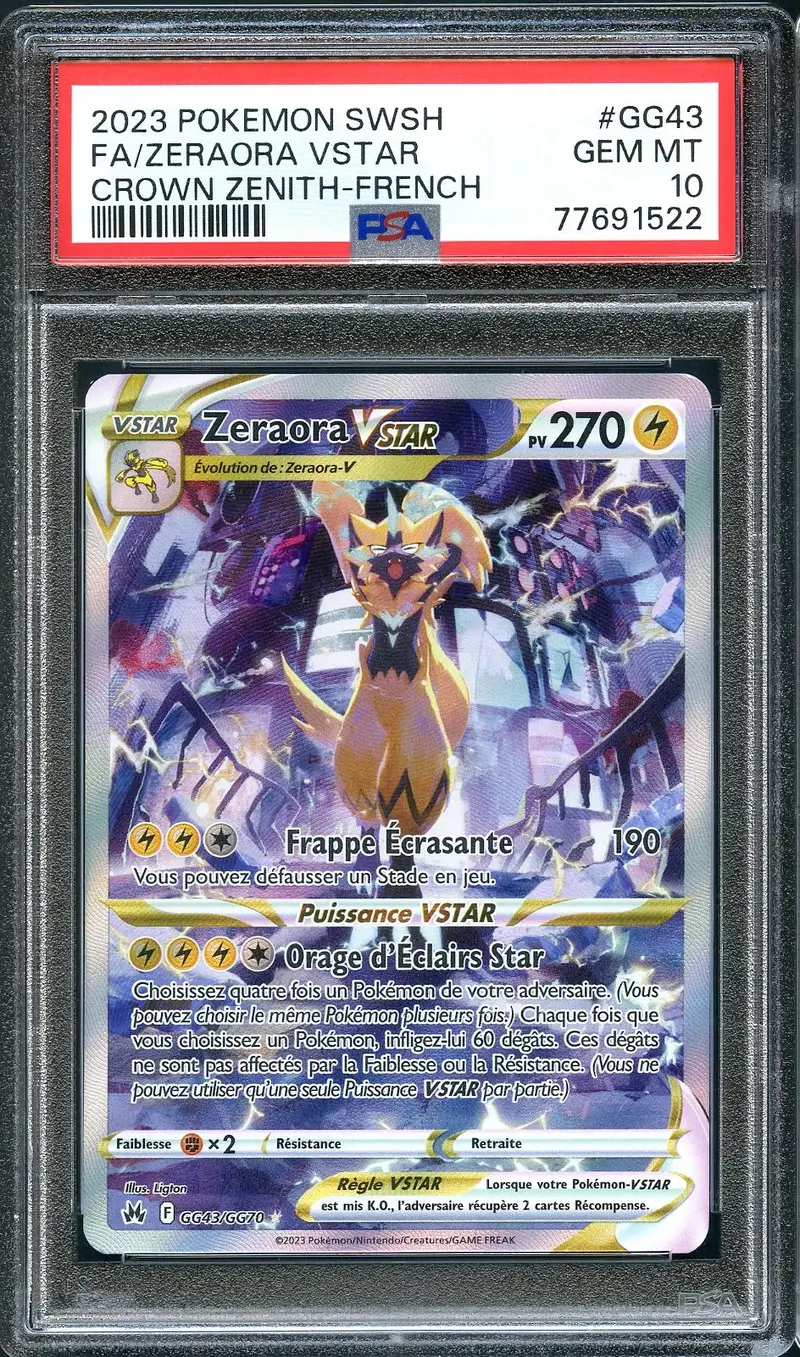 PSA 10 Zeraora VStar