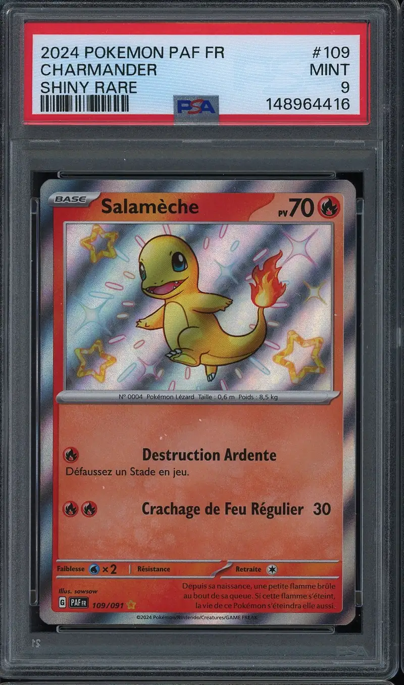 PSA 9 Salamèche Shiny