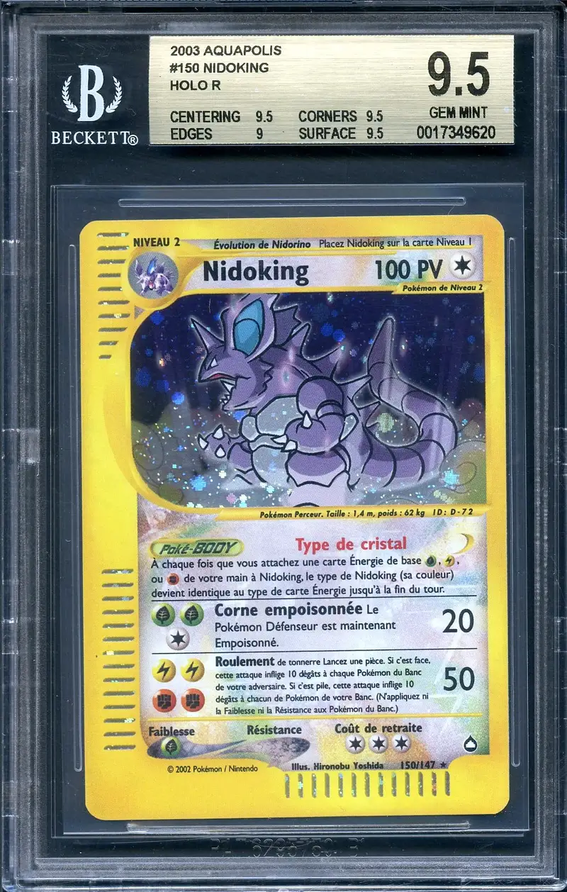 BGS 9.5 Nidoking Cristal