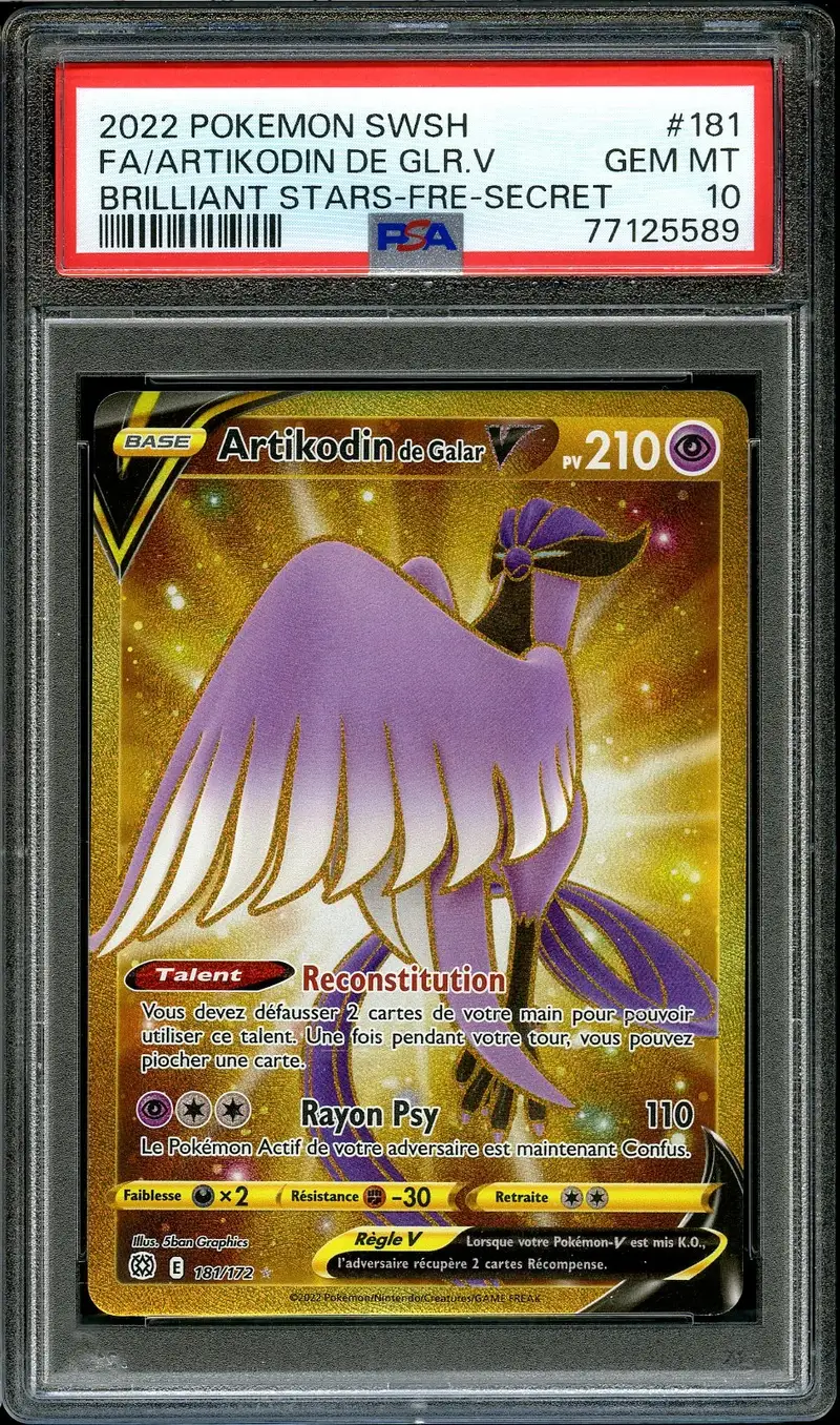PSA 10 Artikodin de Galar V Gold