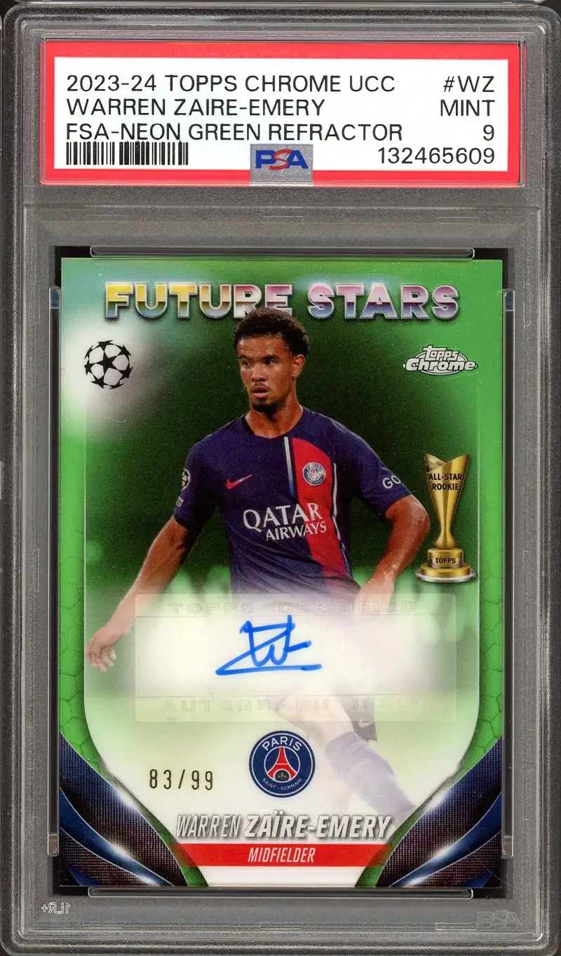 PSA 9 Warren Zaïre-Emery Autograph