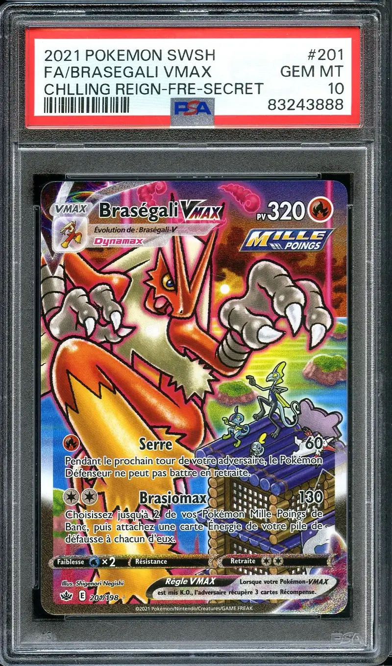 PSA 10 Braségali VMax