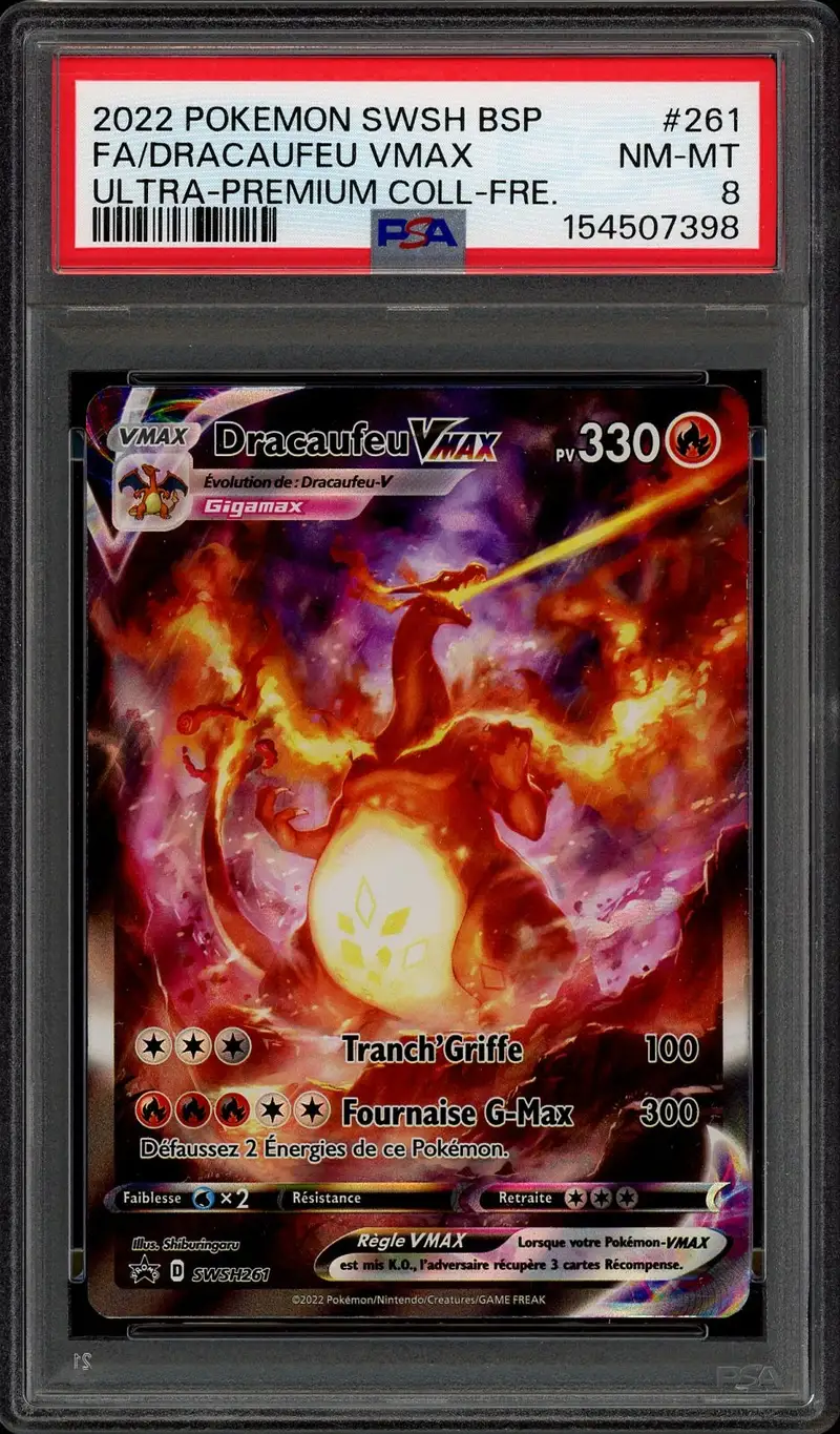 PSA 8 Dracaufeu VMax
