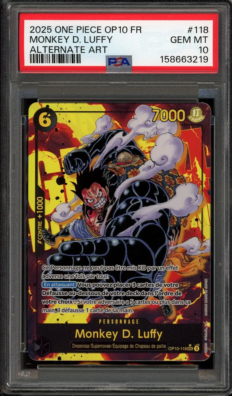 PSA 10 Monkey D. Luffy