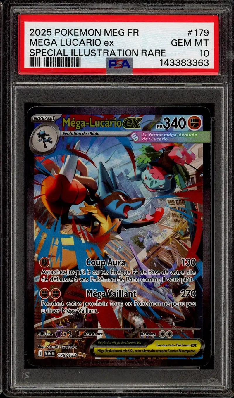 PSA 10 Méga-Lucario Ex