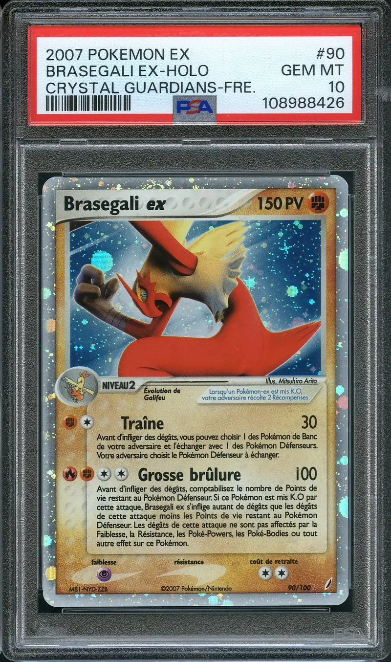 PSA 10 Braségali Ex
