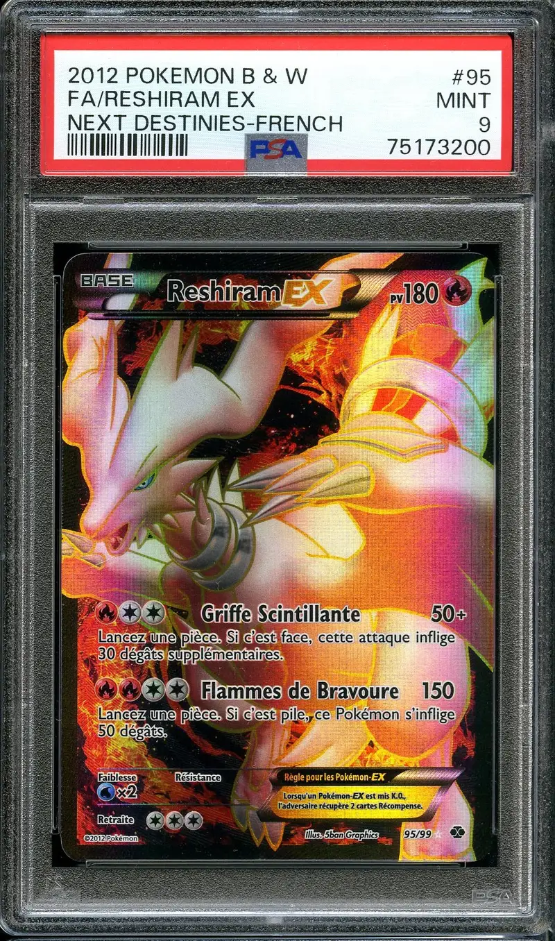 PSA 9 Reshiram Ex