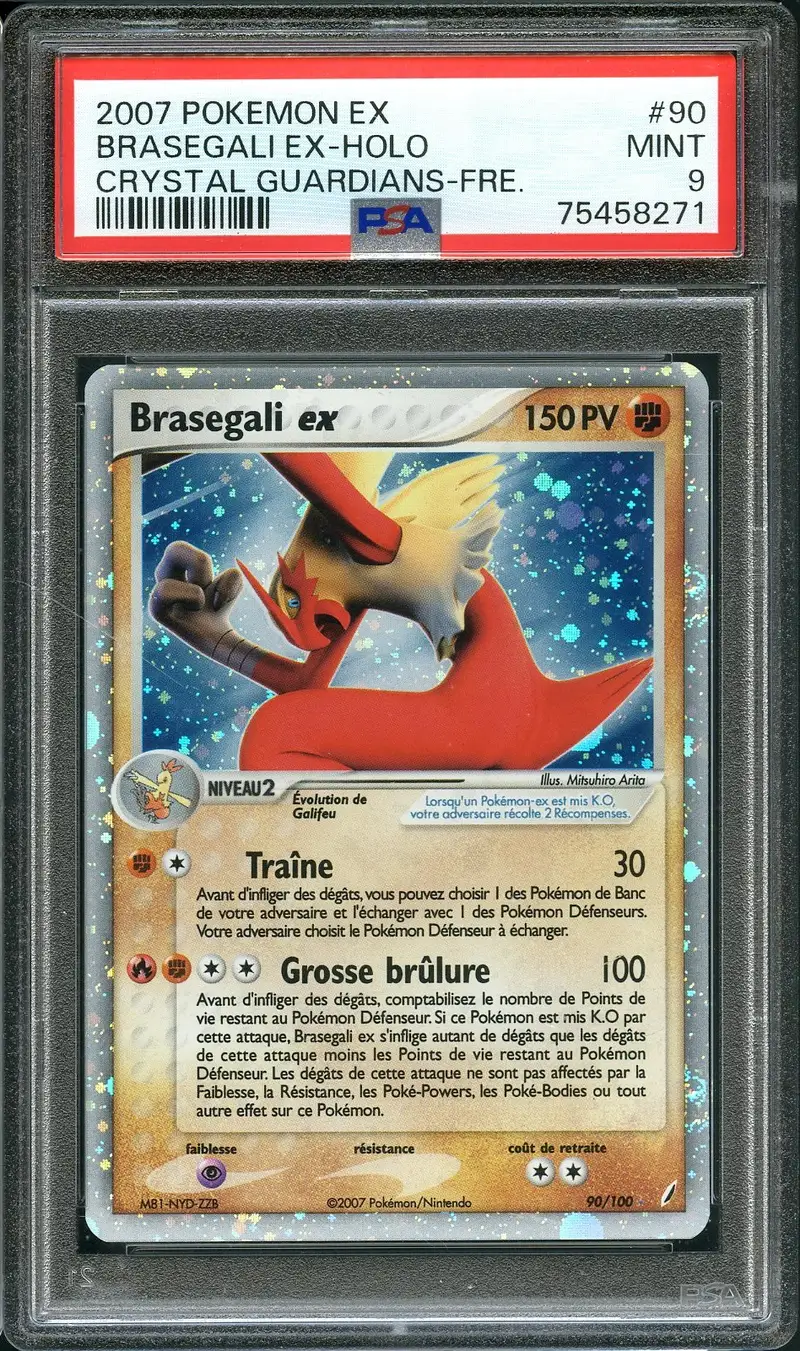 PSA 9 Braségali Ex