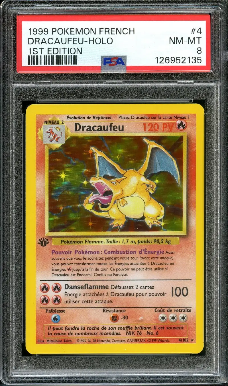 PSA 8 Dracaufeu Holo
