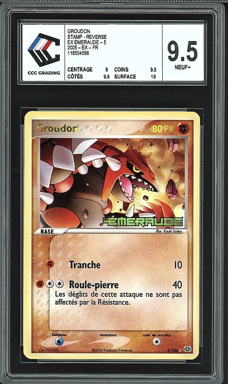 CCC 9.5 Groudon Holo Reverse
