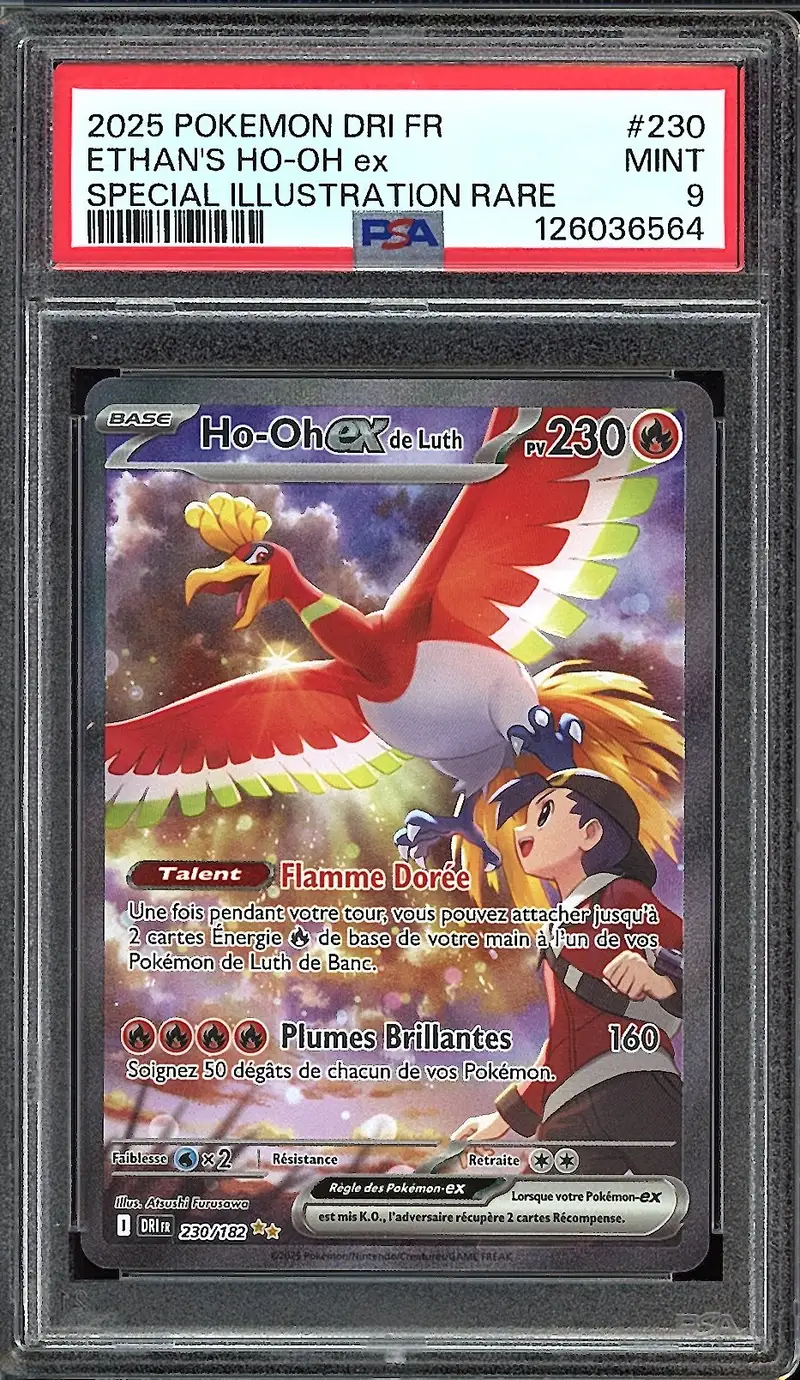 PSA 9 Ho-Oh Ex de Luth