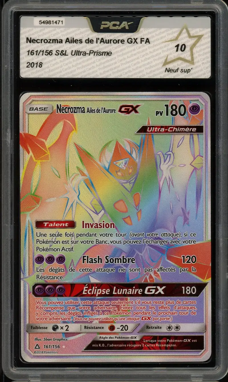 PCA 10 Necrozma Ailes de l'Aurore Gx Rainbow