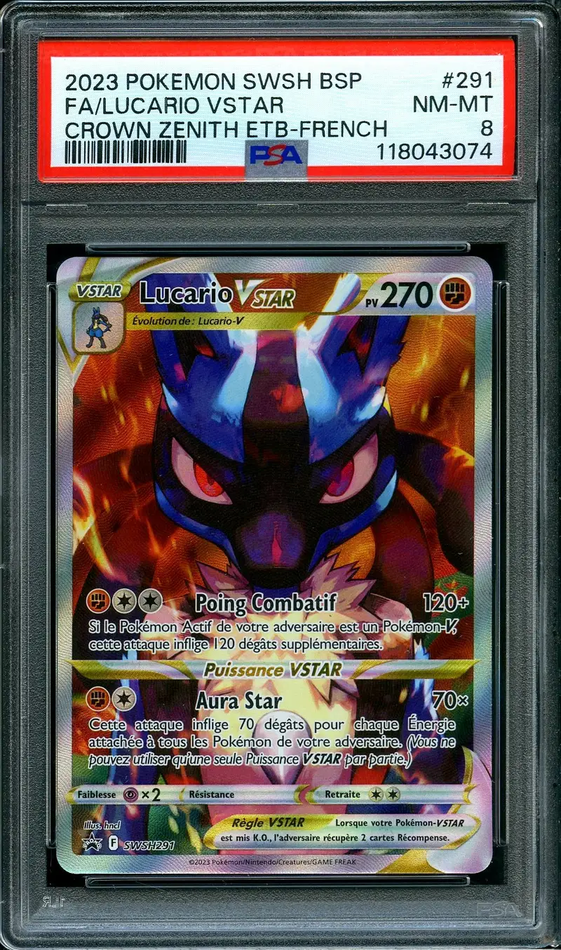 PSA 8 Lucario VStar