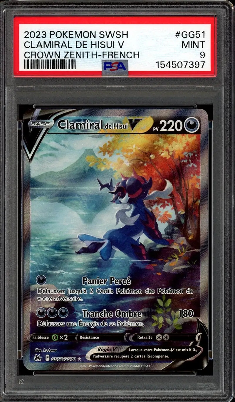 PSA 9 Clamiral de Hisui V
