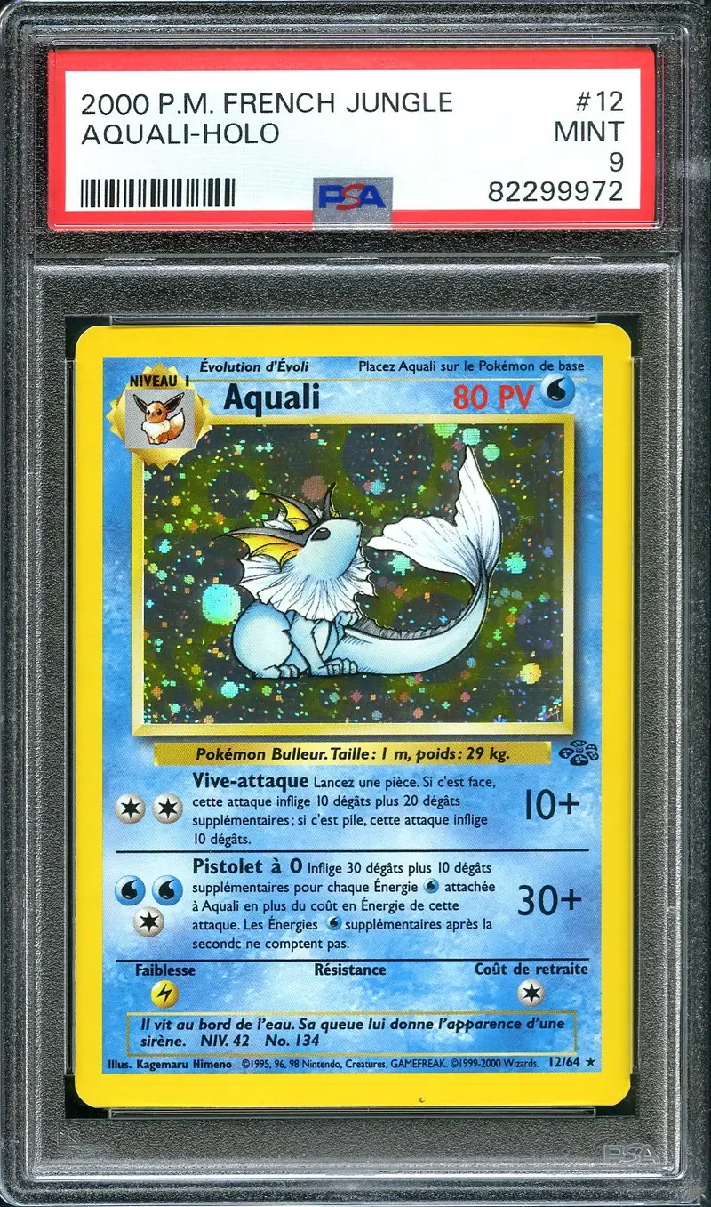 PSA 9 Aquali Holo