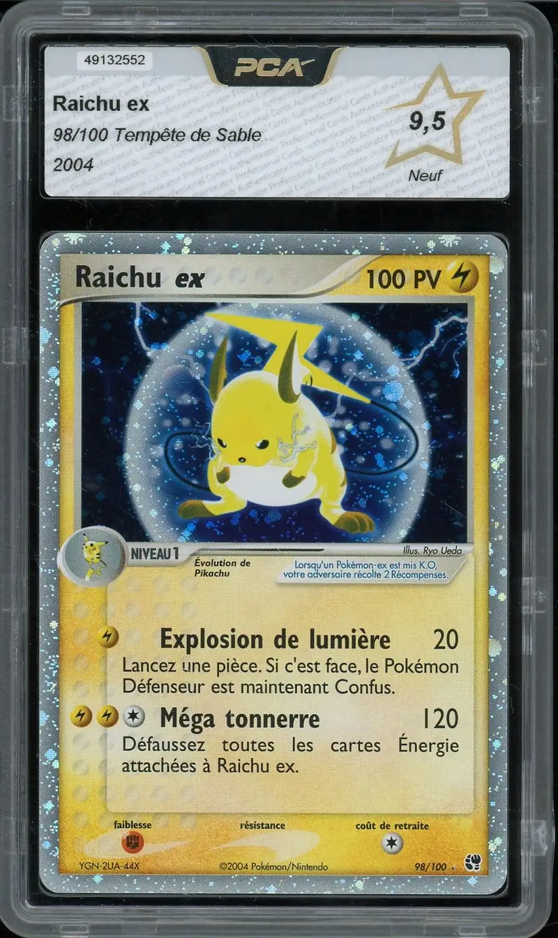 pokemon raichu card ex Hidden Fates Promo This attack does 30 damage to that Pokmon PSA 9 Raichu Ex