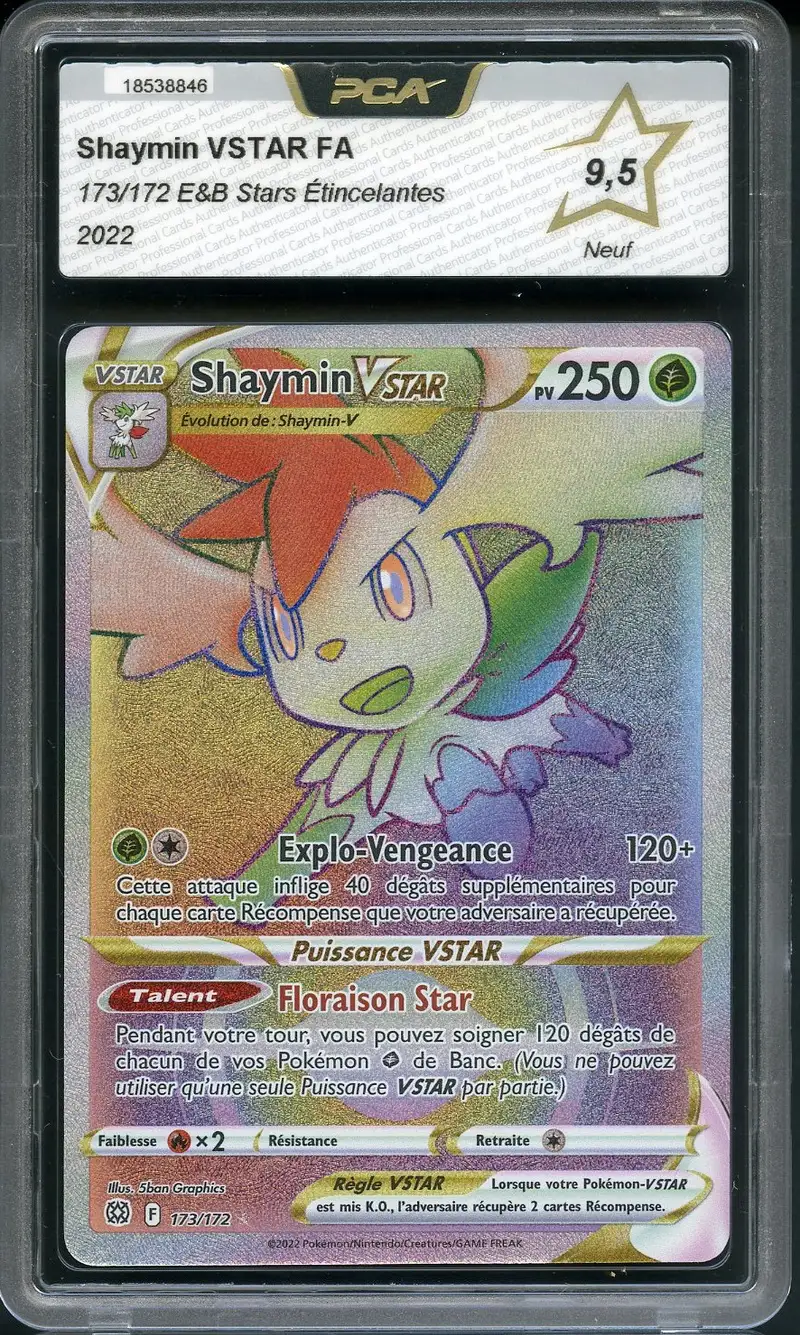 PCA 9.5 Shaymin VStar Rainbow