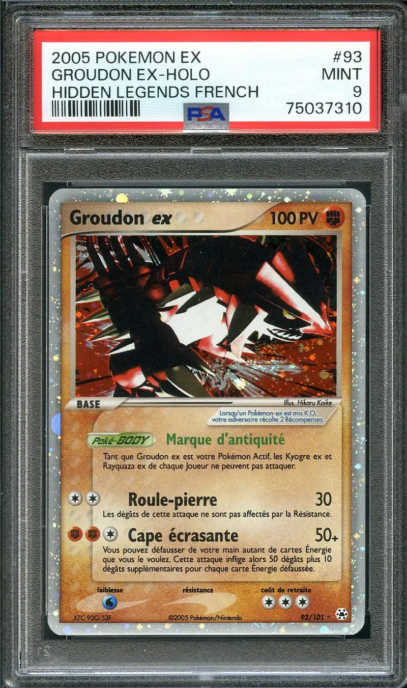 PSA 9 Groudon Ex