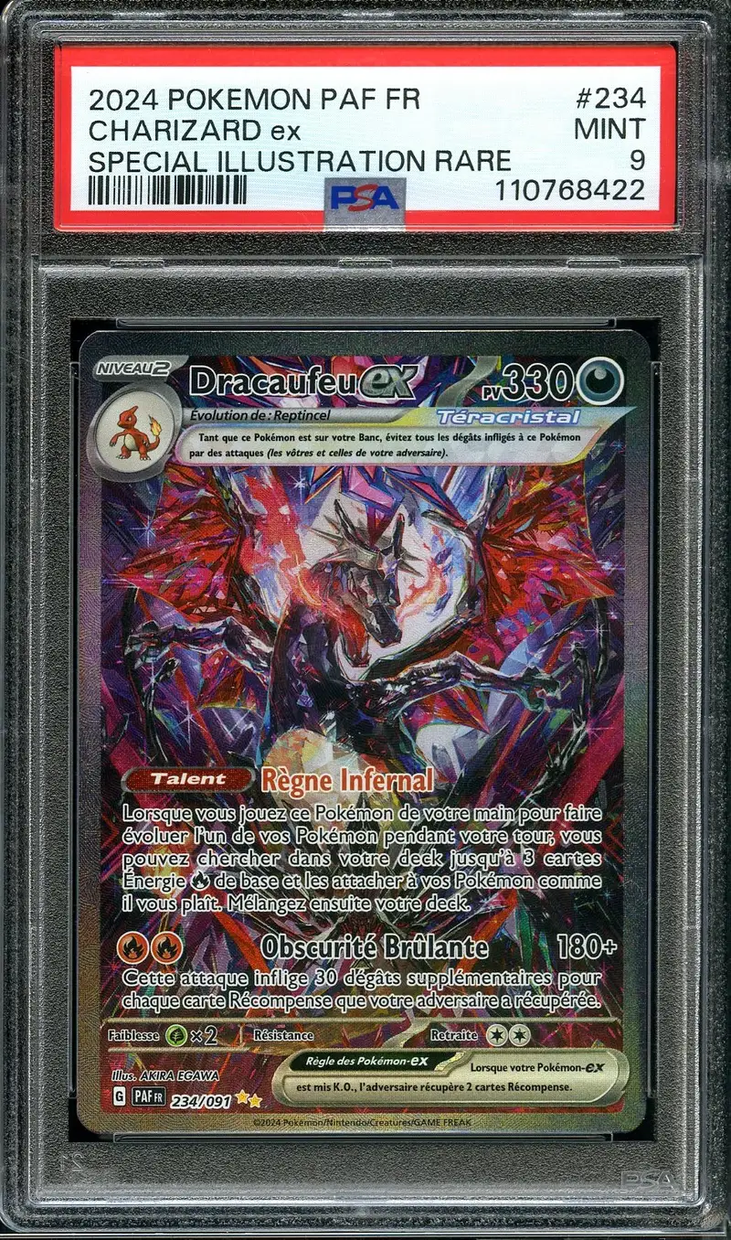 PSA 9 Dracaufeu Ex