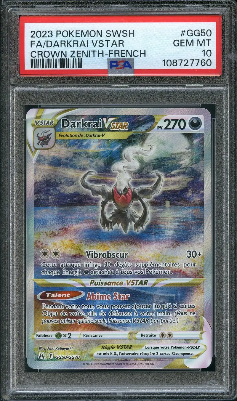 PSA 10 Darkrai VStar