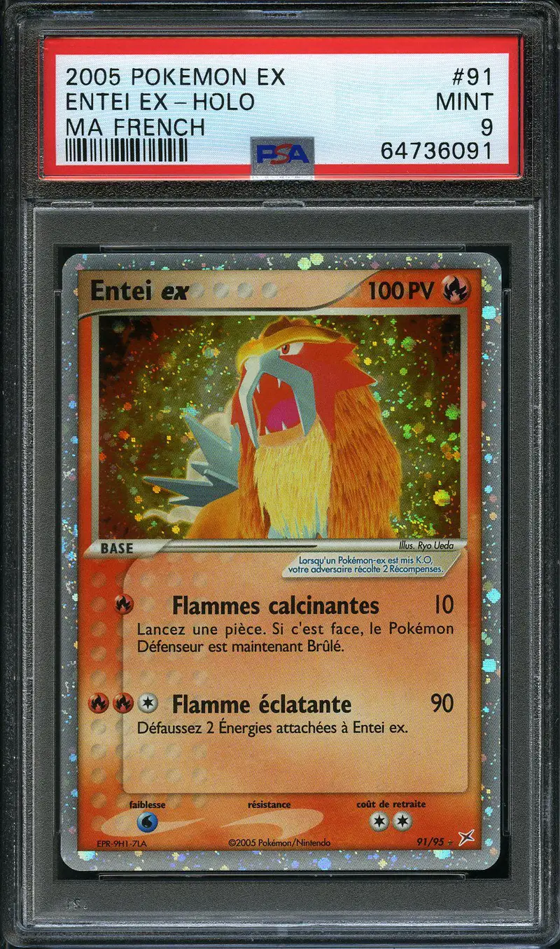 PSA 9 Entei Ex